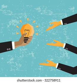 Businessman to share their thoughts with others.