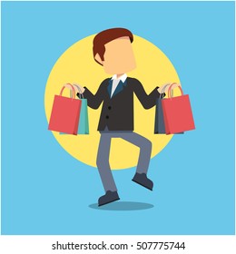 businessman shopping