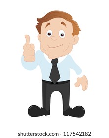 Businessman Showing Thumbs Up