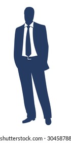 Businessman silhouette