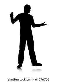 Businessman silhouette