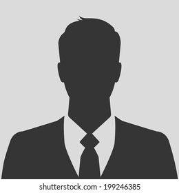 Businessman silhouette avatar profile picture