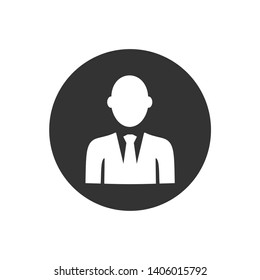 Businessman silhouette icon symbol vector