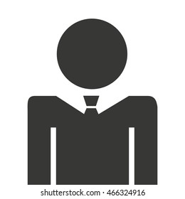 businessman silhouette isolated icon vector illustration design