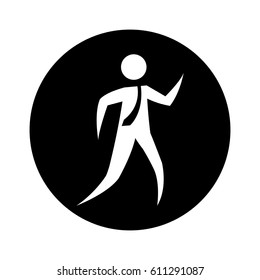 businessman silhouette isolated icon vector illustration design
