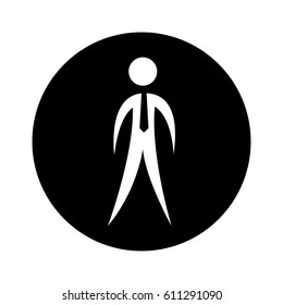 businessman silhouette isolated icon vector illustration design
