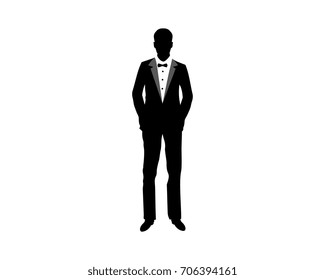 Businessman silhouette vector illustration