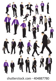 Businessman silhouettes