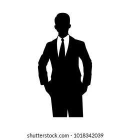 Businessman silhouette,Vector for your web site design, logo, app, UI. Vector illustration, EPS