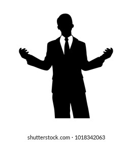 Businessman silhouette,Vector for your web site design, logo, app, UI. Vector illustration, EPS