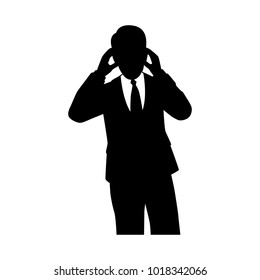 Businessman silhouette,Vector for your web site design, logo, app, UI. Vector illustration, EPS