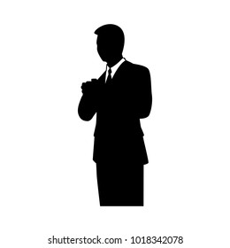 Businessman silhouette,Vector for your web site design, logo, app, UI. Vector illustration, EPS