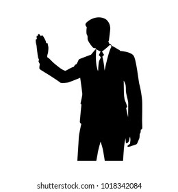 Businessman silhouette,Vector for your web site design, logo, app, UI. Vector illustration, EPS