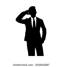 Businessman silhouette,Vector for your web site design, logo, app, UI. Vector illustration, EPS