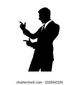 Businessman silhouette,Vector for your web site design, logo, app, UI. Vector illustration, EPS