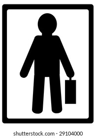 businessman simple vector sign