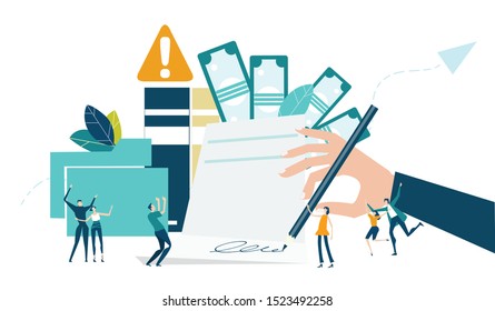 Businessman sining the contract. Better opportunity, area growth, bigger salary, working together, making a progress, successful way to move the business