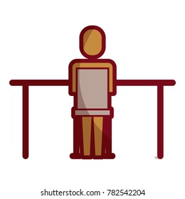 businessman sitting back work office