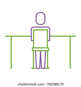 businessman sitting back work office