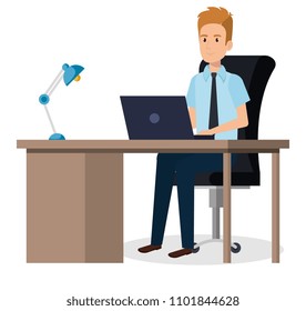 businessman sitting in the office