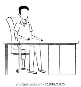 businessman sitting in the office