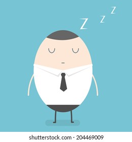 Businessman sleep