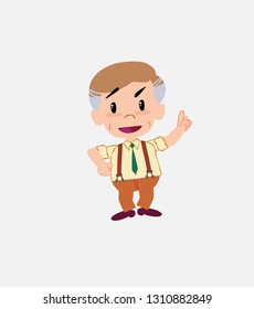 Businessman in smart casual style talking very determined and optimistic.