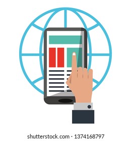 Businessman and smartphone