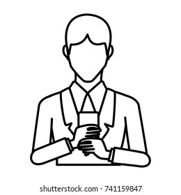 Businessman with smartphone