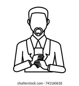 Businessman with smartphone
