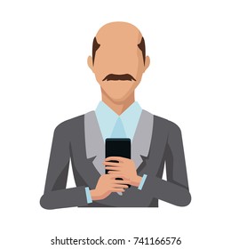 Businessman with smartphone