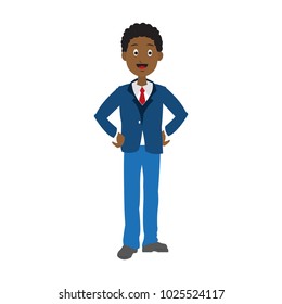 Businessman smiling cartoon