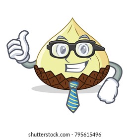 Businessman snake fruit character cartoon