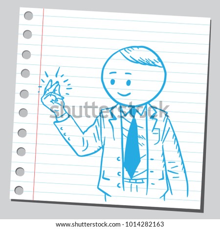 Businessman snapping fingers