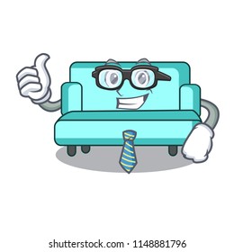 Businessman sofa character cartoon style