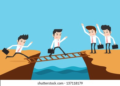 Businessman and solution