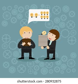 Businessman spark idea 
