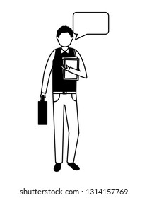 businessman speech bubble