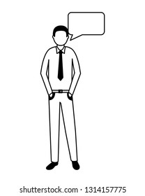 businessman speech bubble