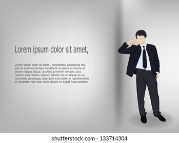 Businessman stand