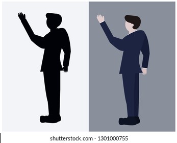 businessman standing concept