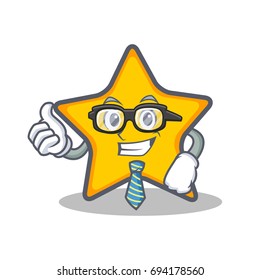 Businessman star character cartoon style