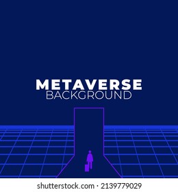 Businessman Start and Steps into Future Door. Moving Forward to New Technology, Blockchain and the Next Layer of the Internet Concepts. Futuristic Tone