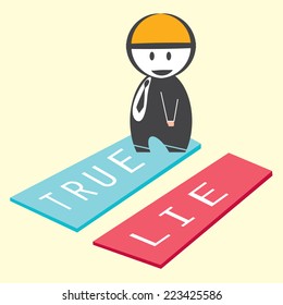 Businessman stay true