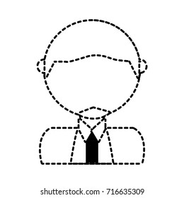 businessman sticker vector illustration