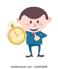 businessman with stopwatch