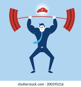 Businessman is Strong 