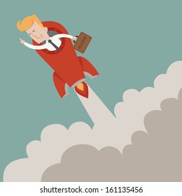 Businessman to success , eps10 vector format