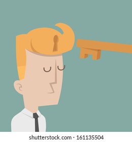 Businessman to success , eps10 vector format