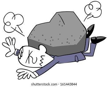 Businessman suffering from pressure